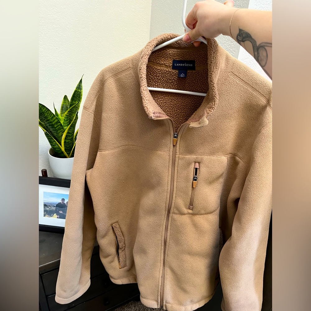 Lands’ End: Full Zip Fleece Coat